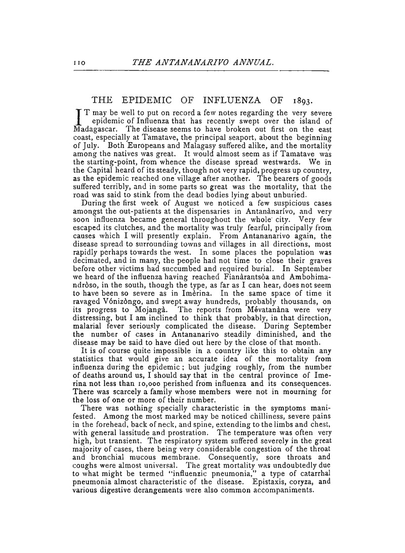 Antananarivo annual and Madagascar magazine - Page 110