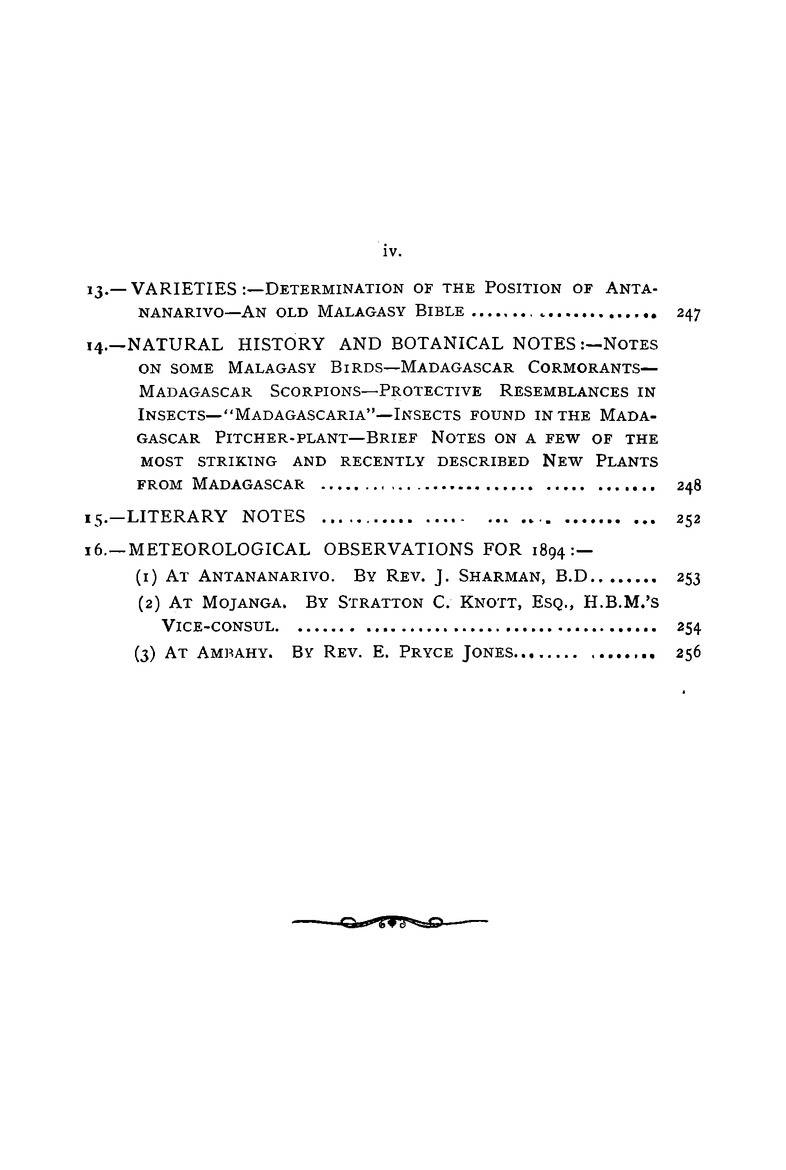 Antananarivo annual and Madagascar magazine - Page iv