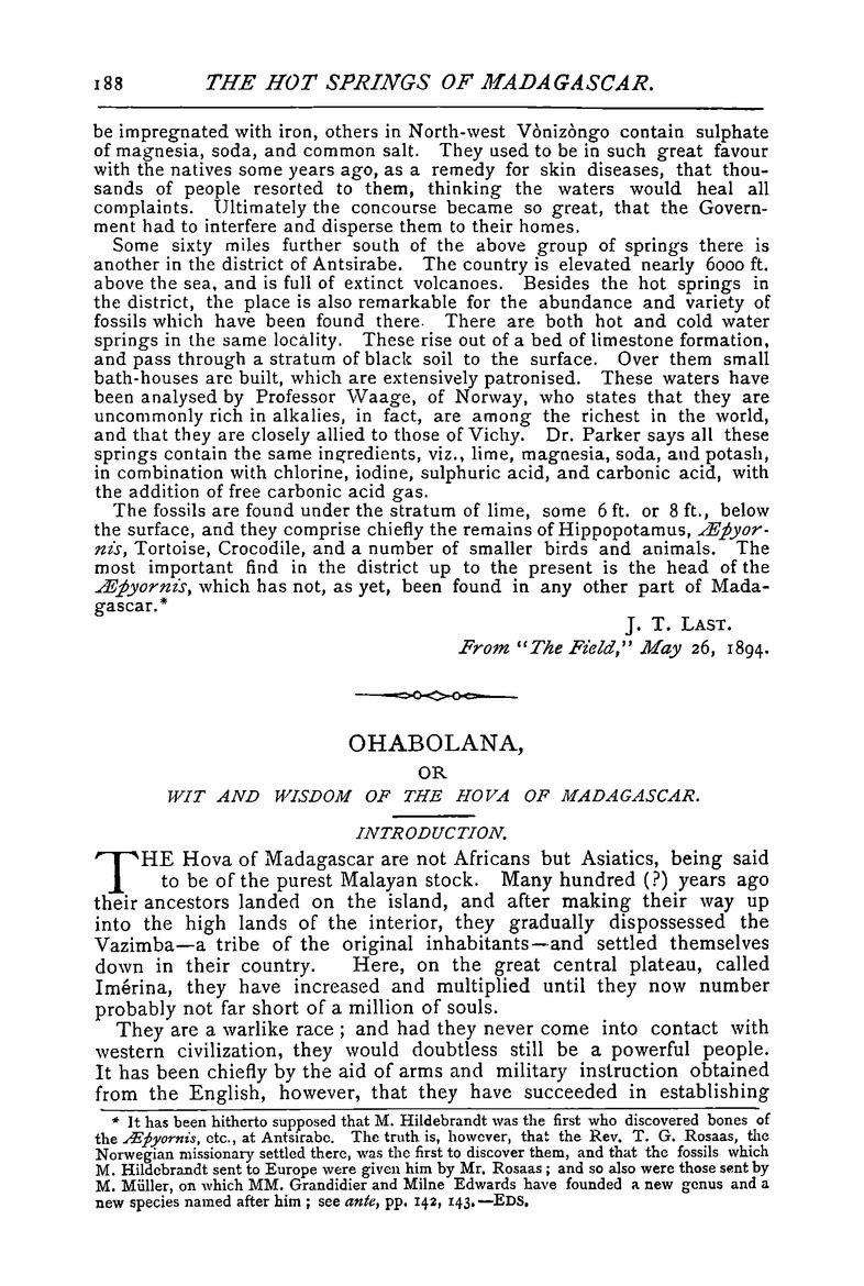 Antananarivo annual and Madagascar magazine - Page 188