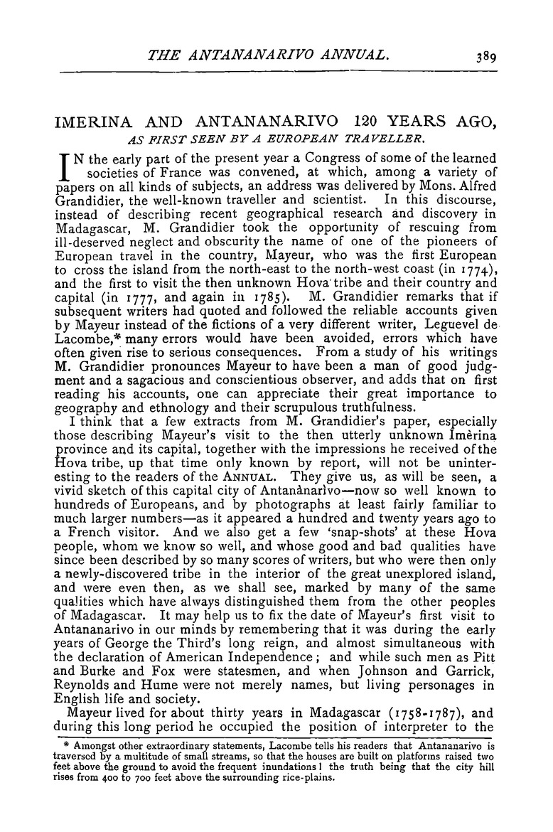 Antananarivo annual and Madagascar magazine - Page 389