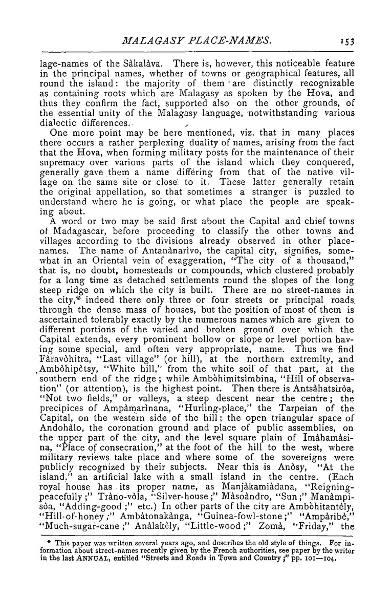 Antananarivo annual and Madagascar magazine - Page 153