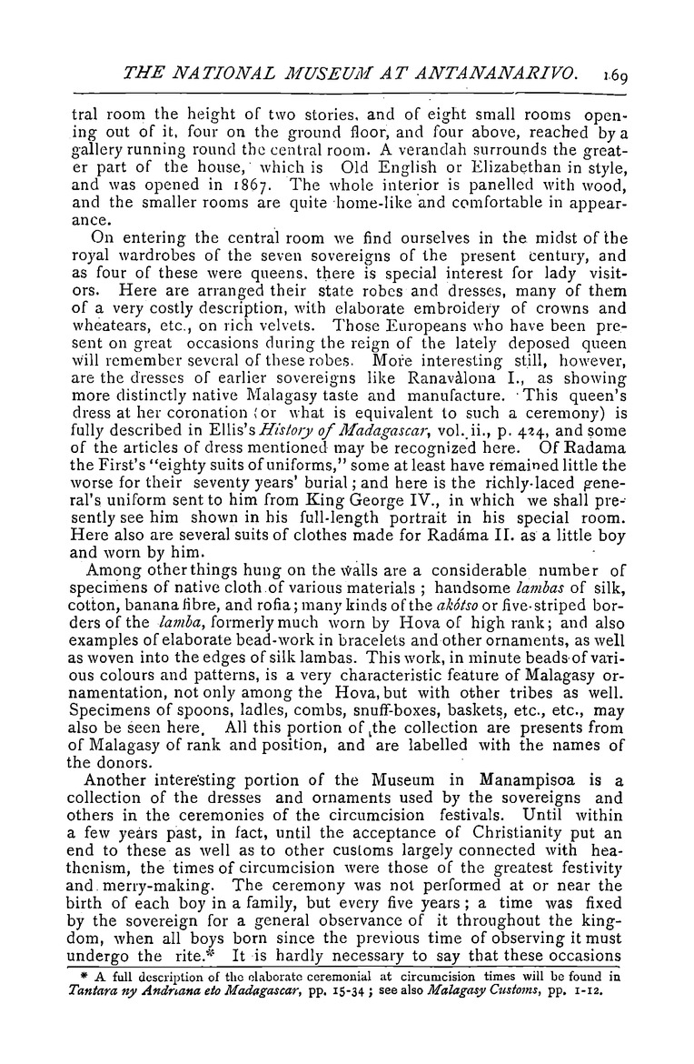 Antananarivo annual and Madagascar magazine - Page 169