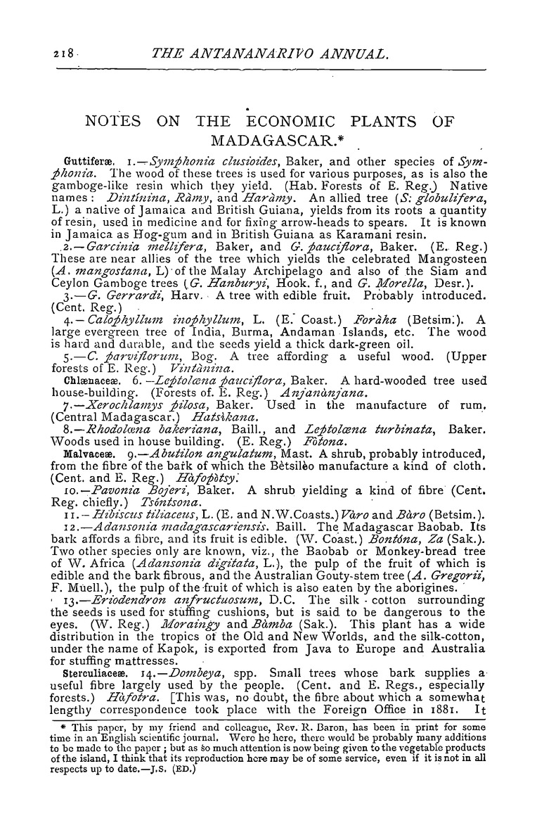 Antananarivo annual and Madagascar magazine - Page 218