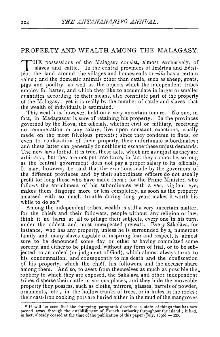 Antananarivo annual and Madagascar magazine - Page 224