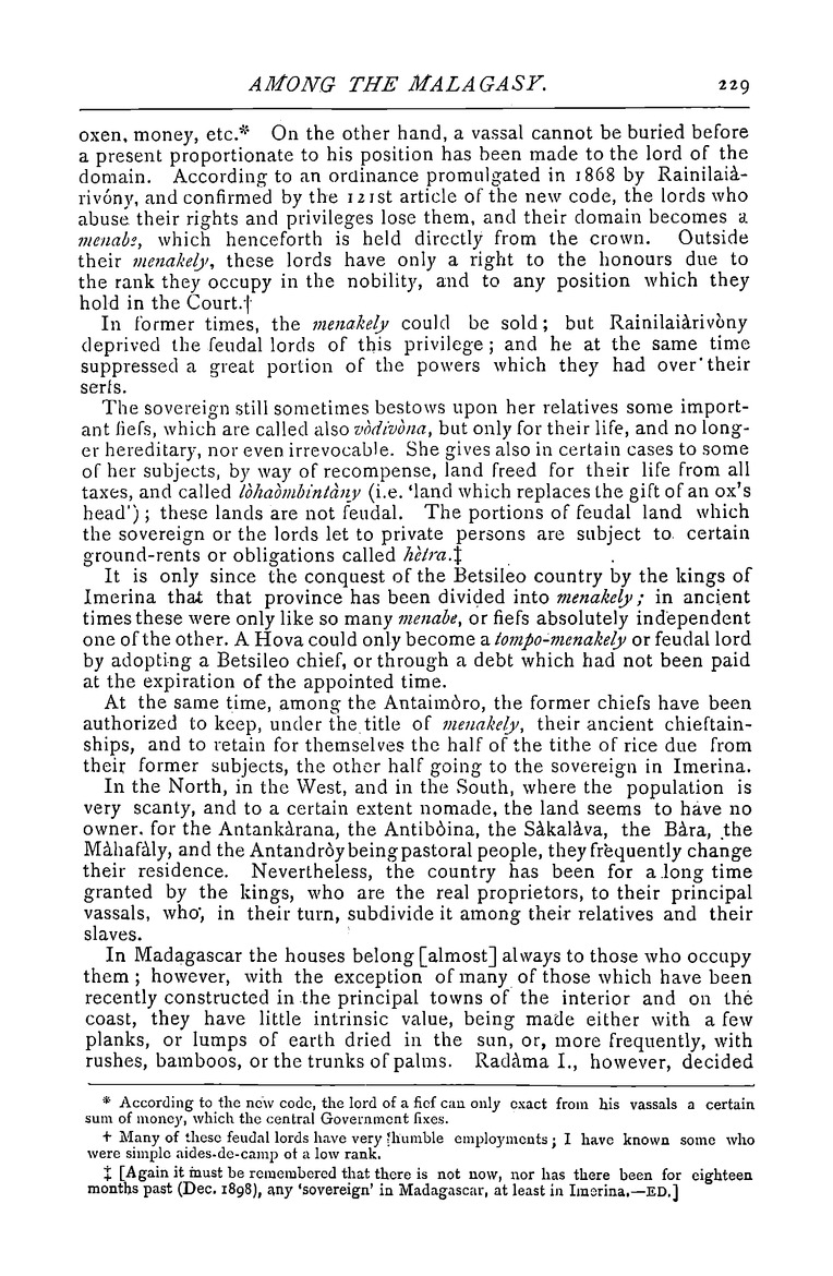 Antananarivo annual and Madagascar magazine - Page 229