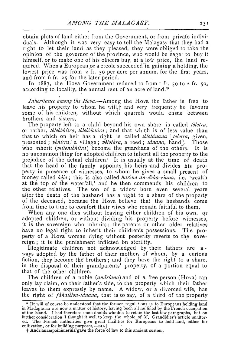 Antananarivo annual and Madagascar magazine - Page 231