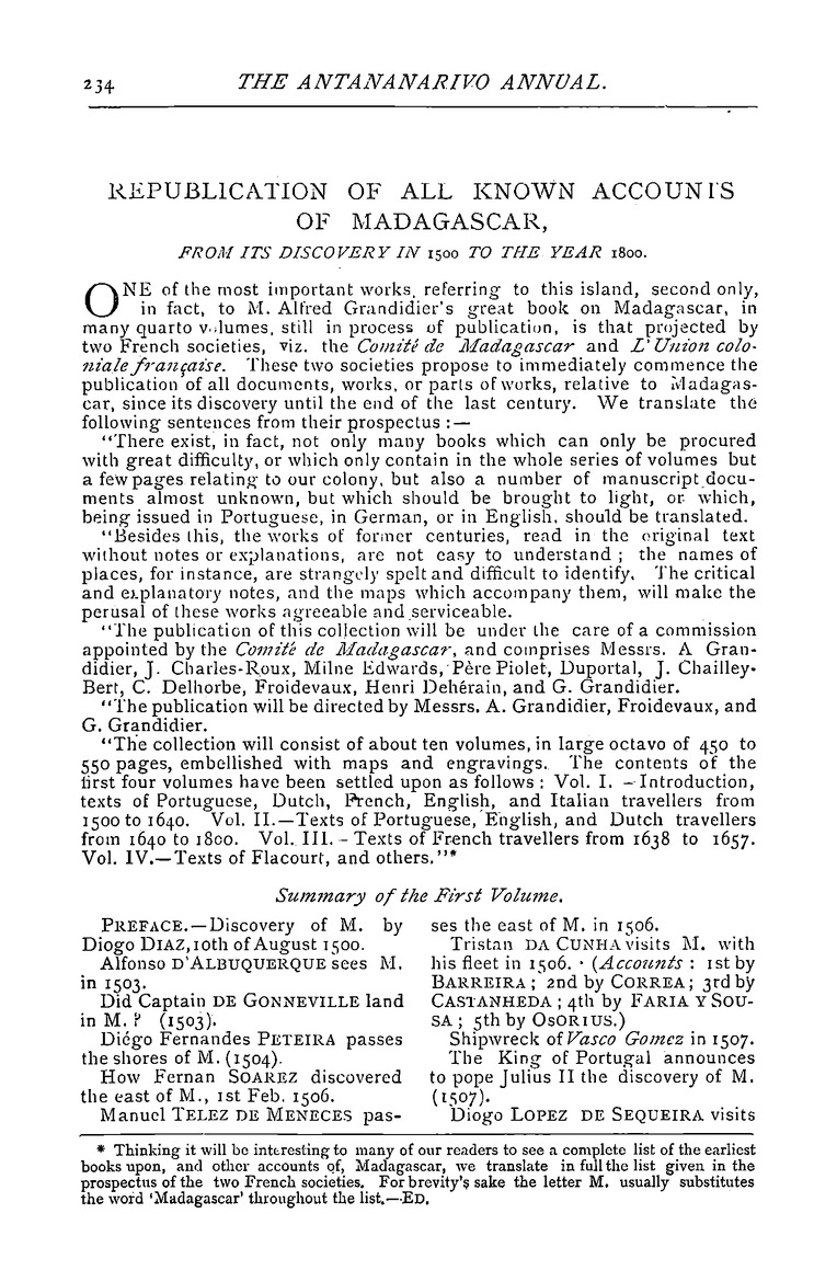 Antananarivo annual and Madagascar magazine - Page 234