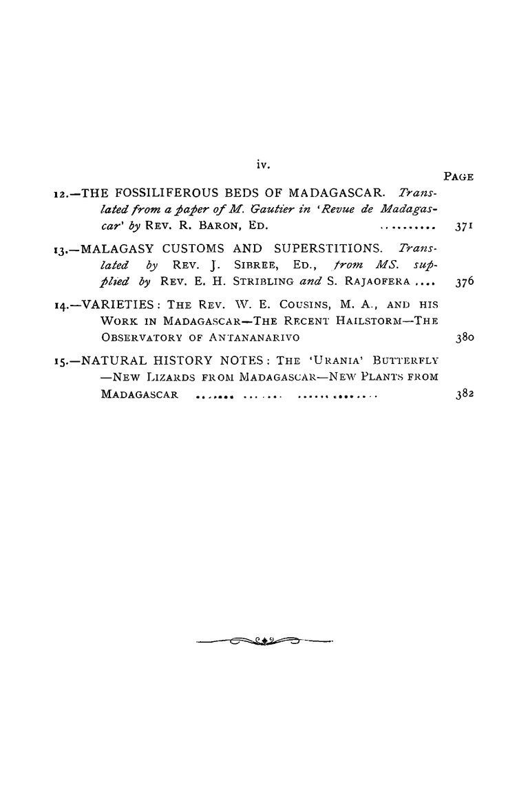 Antananarivo annual and Madagascar magazine - Page iv