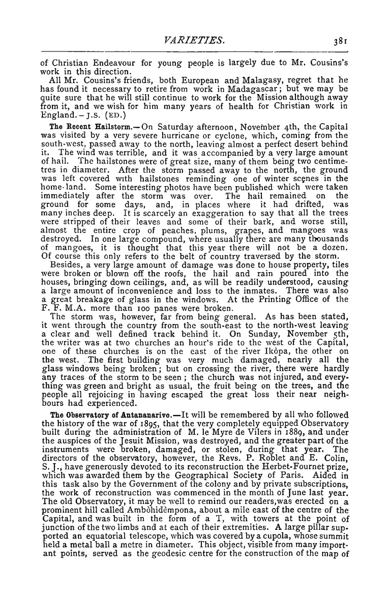 Antananarivo annual and Madagascar magazine - Page 381