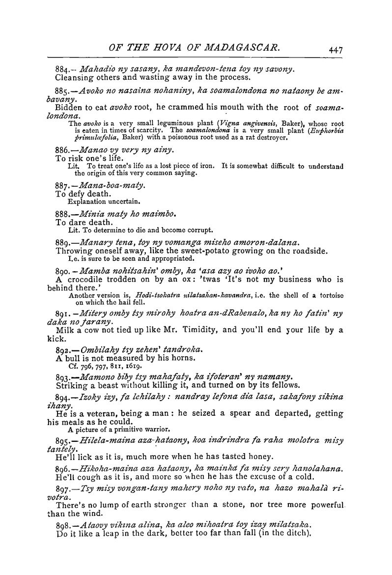 Antananarivo annual and Madagascar magazine - Page 447