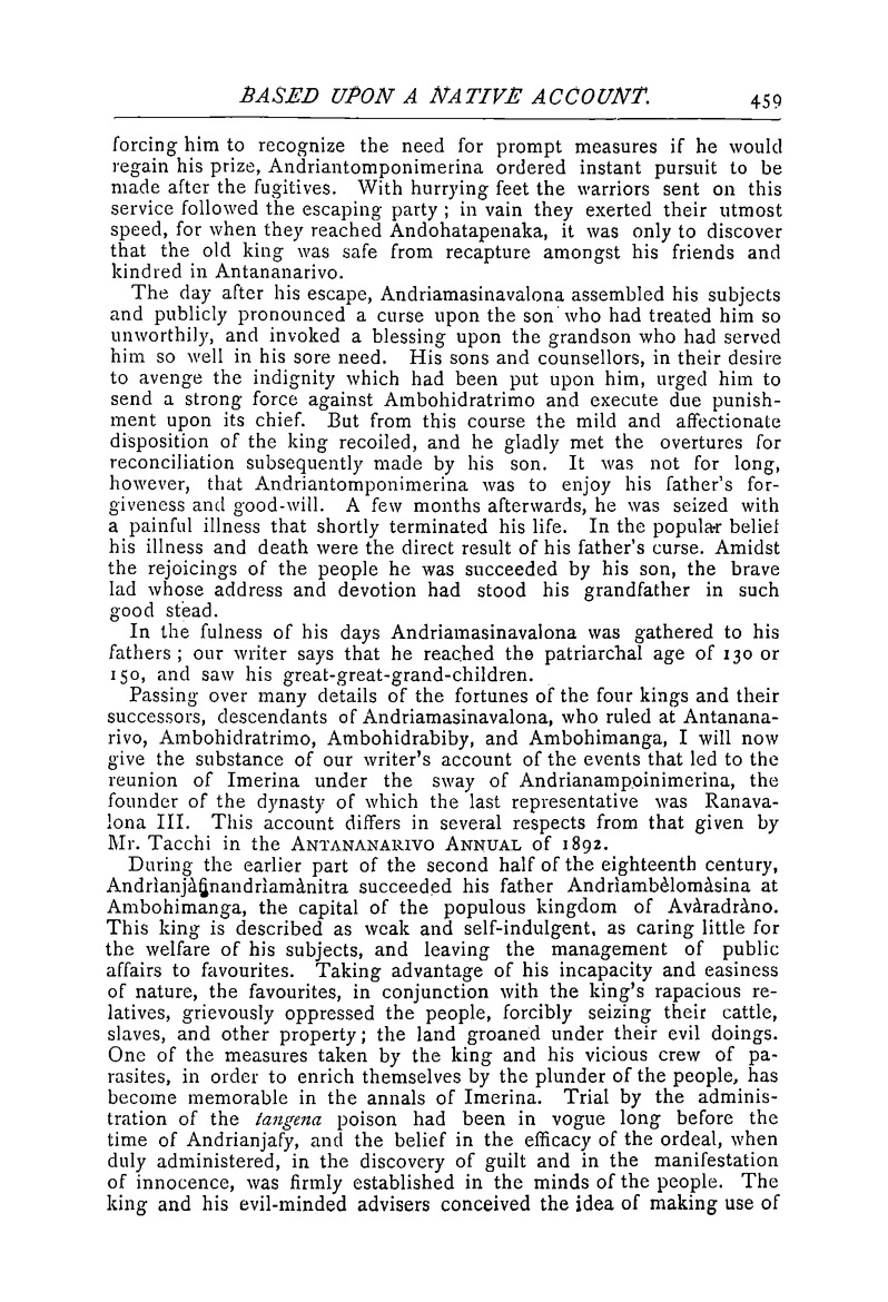 Antananarivo annual and Madagascar magazine - Page 459