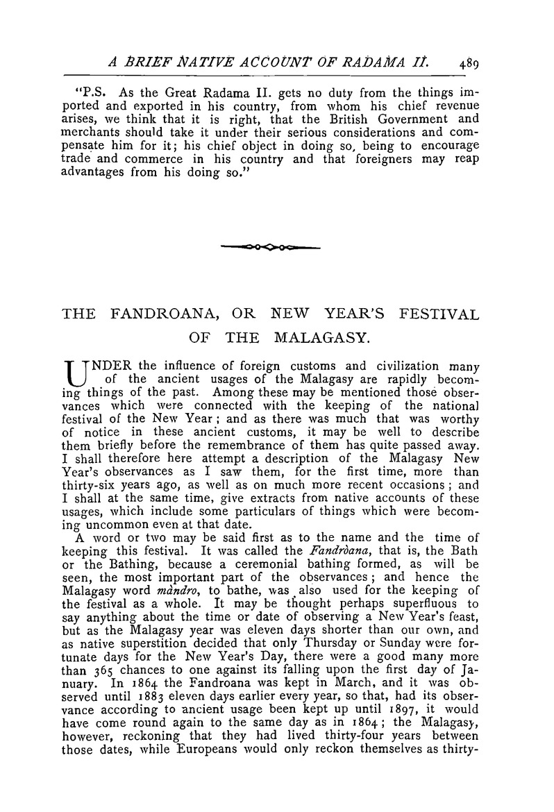 Antananarivo annual and Madagascar magazine - Page 489