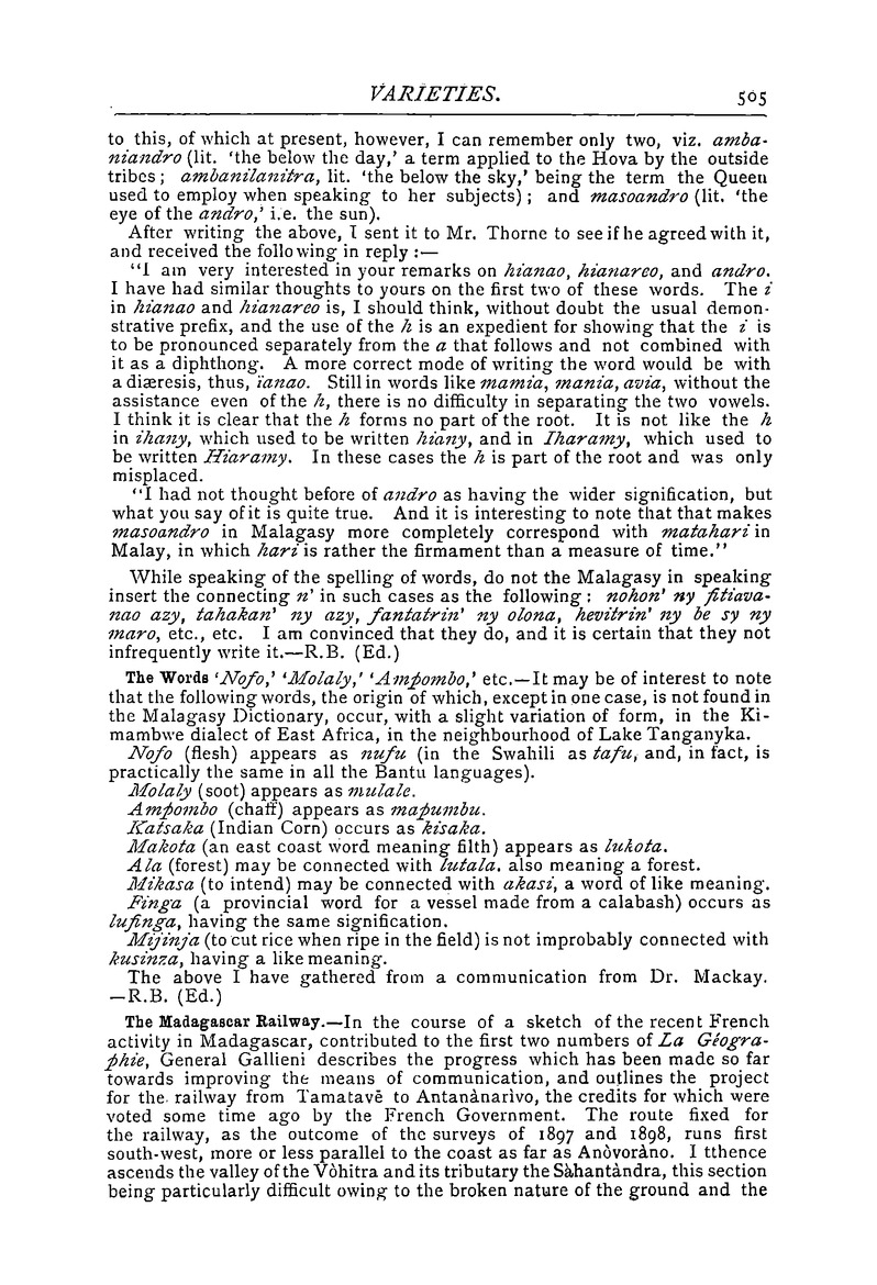 Antananarivo annual and Madagascar magazine - Page 505