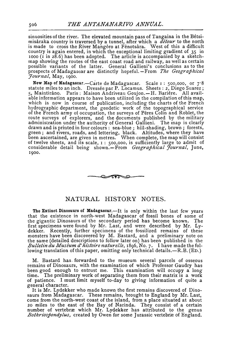 Antananarivo annual and Madagascar magazine - Page 506