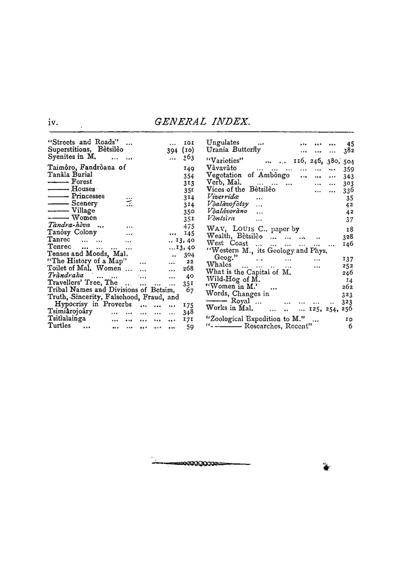 Antananarivo annual and Madagascar magazine - Page iv