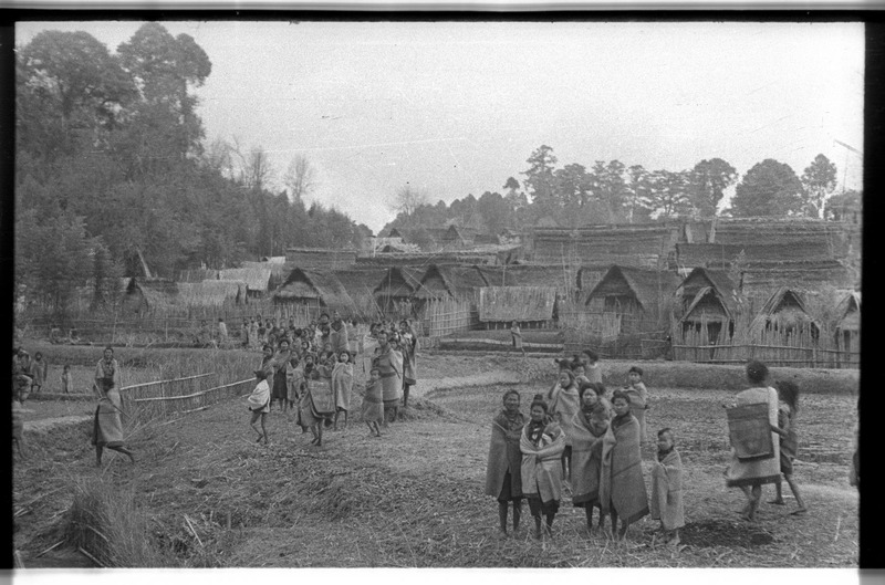 Apatanis greeting Christoph von Fürer-Haimendorf in the Apatani valley - 