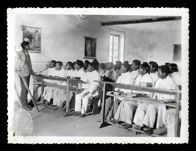 Pupils in a classroom, London Missionary Society College, Imerimandroso - 