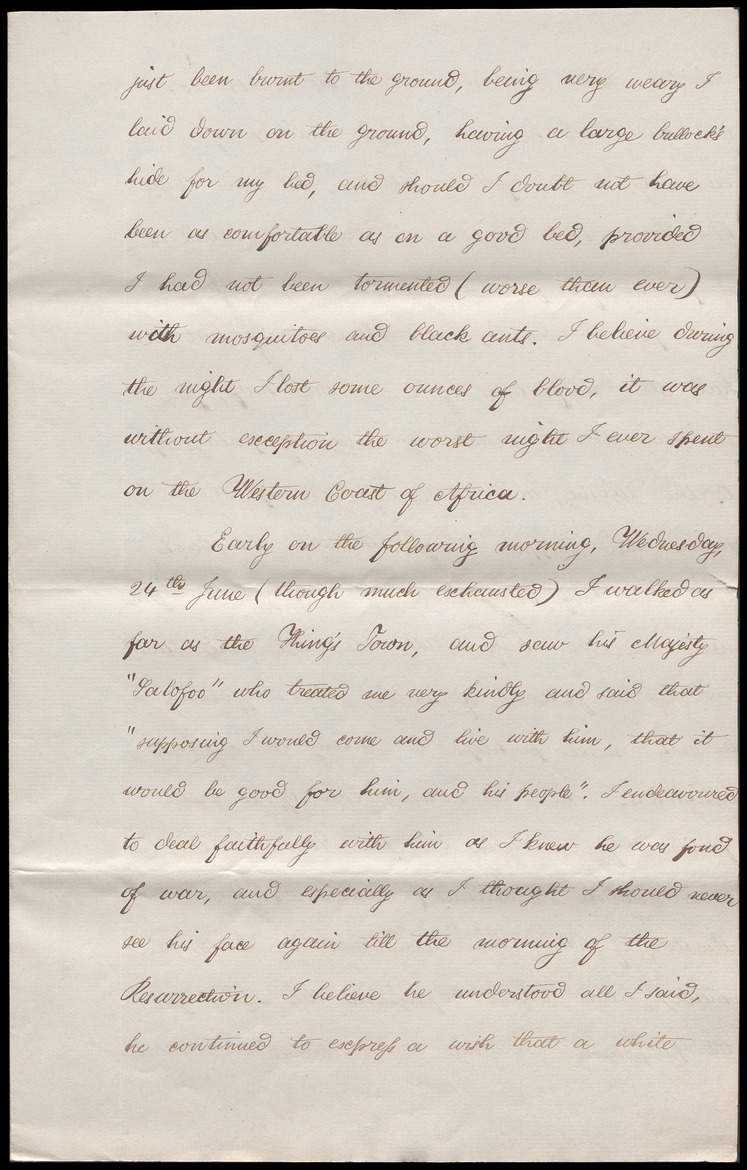 Letter to the Wesleyan Methodist Missionary Society, General Secretaries [London] from Thomas Dove, Western Africa, July 20th 1840 - 