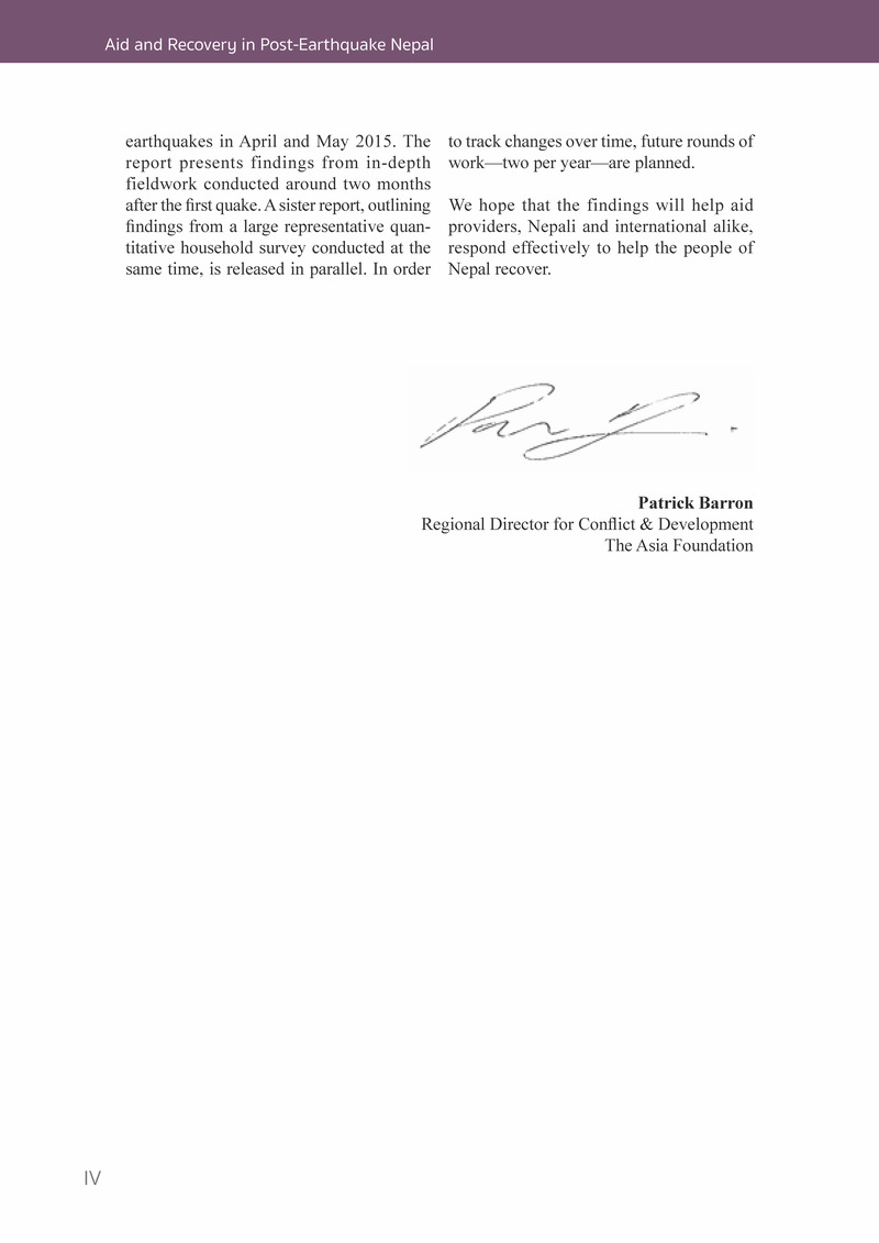 Aid and Recovery in Post-Earthquake Nepal - Page 6