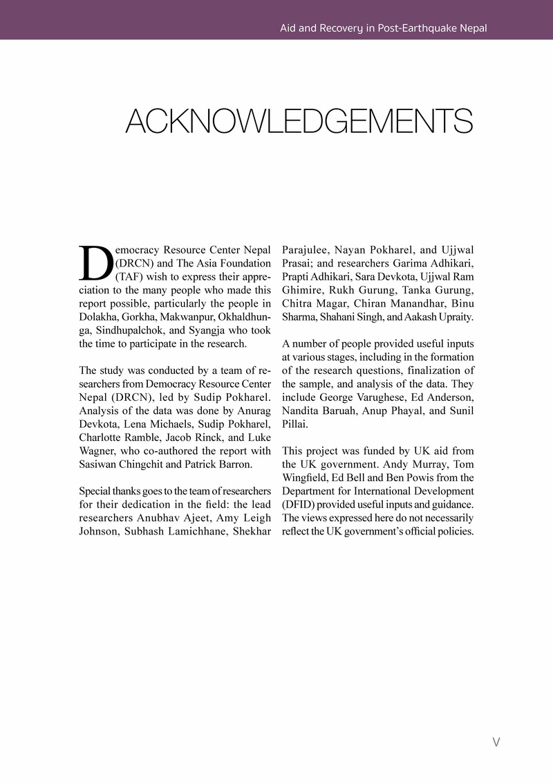 Aid and Recovery in Post-Earthquake Nepal - Page 7