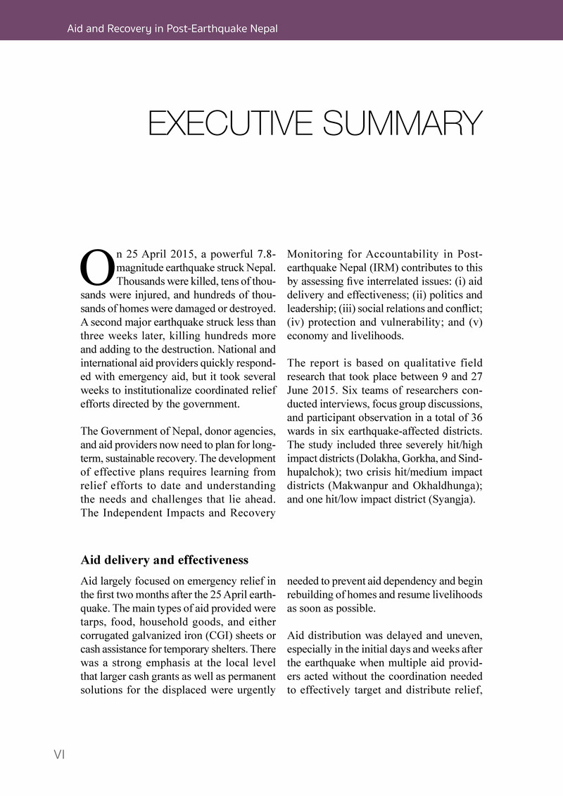 Aid and Recovery in Post-Earthquake Nepal - Page 8