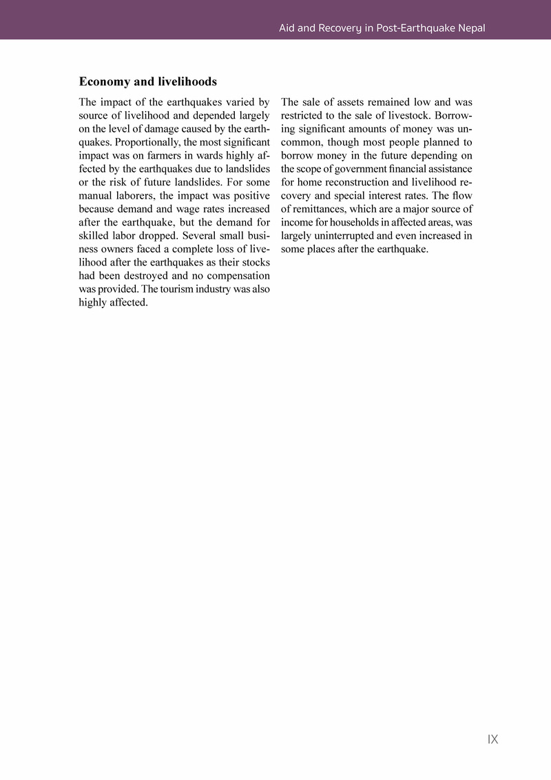 Aid and Recovery in Post-Earthquake Nepal - Page 11