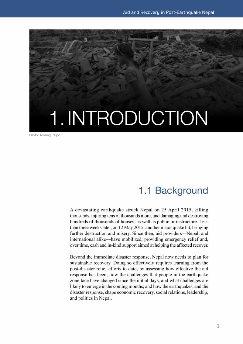 Aid and Recovery in Post-Earthquake Nepal - Page 19
