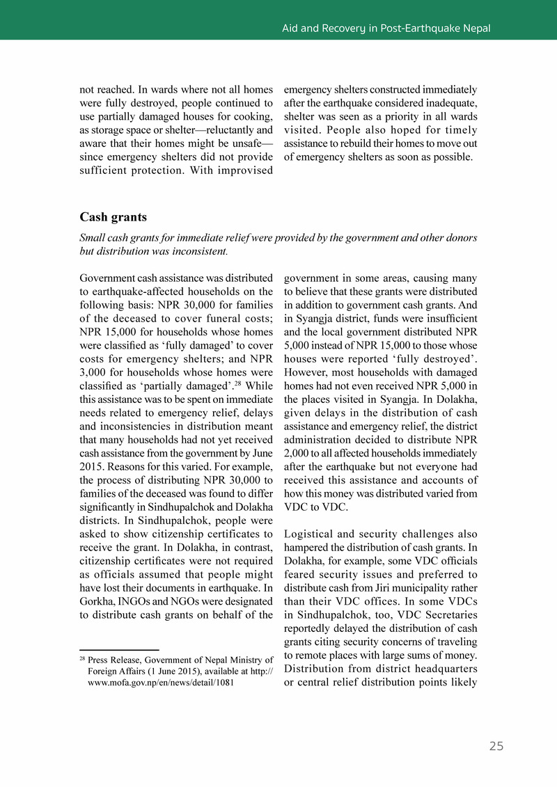 Aid and Recovery in Post-Earthquake Nepal - Page 43