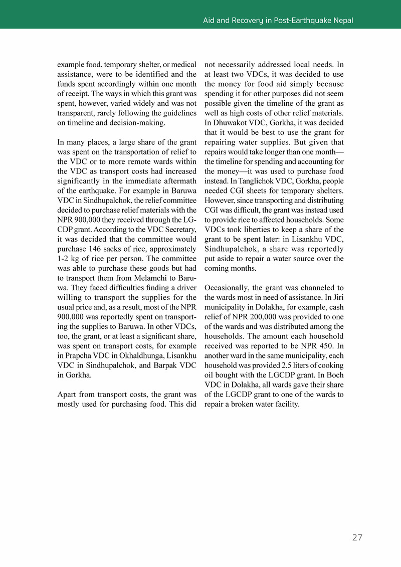 Aid and Recovery in Post-Earthquake Nepal - Page 45