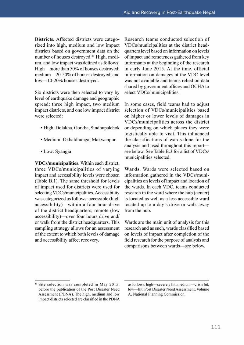 Aid and Recovery in Post-Earthquake Nepal - Page 129