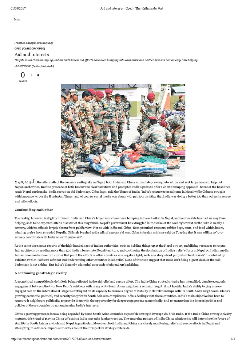 Aid and interests - Page 1