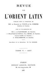 Revue de l'orient latin