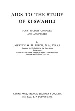 Aids to the study of ki-swahili