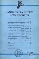 Tanganyika Notes And Records