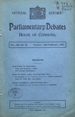 Parliamentary debates (Hansard)