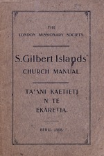 S. Gilbert Islands' Church manual