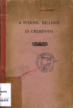 School reader in Chimpoto