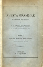 Avesta grammar in comparison with Sanskrit
