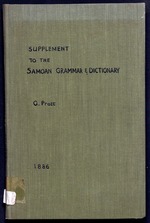 Supplement to the Samoan grammar & dictionary