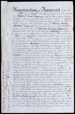 Memorandum of agreement, 1 August 1882, between Anna Fergusson, wife of Thomas Tierney Fergusson, and Anna Marie Madeleine Fergusson, their daughter, regarding property in Chefoo