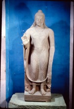 Standing Buddha, Gupta-period, found at Govind Nagar, now at Mathura Government Museum (Acquisition Number 76.25)