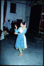 Kathak dancer performing at a concert held to celebrate HaridÄsa JayantÄ«