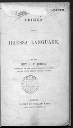 Primer of the Haussa language