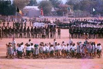 Scout troups at parade ground