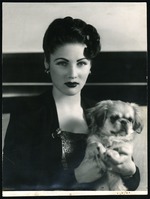Portrait photograph of Fawzia Fuad, Queen of Iran and Princess of Egypt