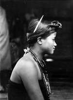 Portrait of a Tyek woman (Image number T.043, J.P. Mills Photographic Collection)