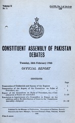 Constituent Assembly of Pakistan debates