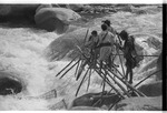 Fishing with traps in the Pare River (also known as, Perre River)
