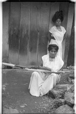 Woman weaving