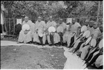 Buddhist monks at a ceremony in Sri Lanka